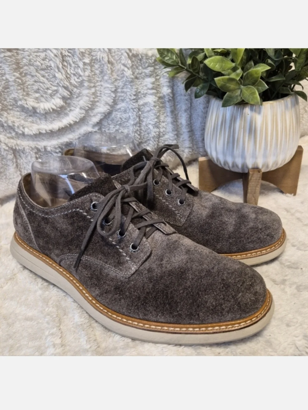 Sebago Men's Oxford Shoes Brown Suede Leather Lace Up Comfort Size 9